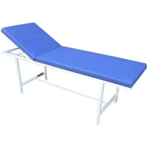 تخت معاینه یک شکن پایه ثابت با تشک چرمی